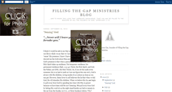 Desktop Screenshot of fillingthegapministries-corrieclay.blogspot.com