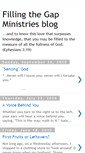Mobile Screenshot of fillingthegapministries-corrieclay.blogspot.com