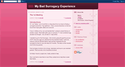 Desktop Screenshot of mybadsurrogacyexperience.blogspot.com