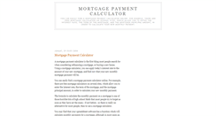 Desktop Screenshot of mortgage-payment-calculator-nalieza.blogspot.com