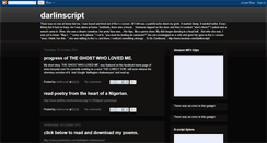 Desktop Screenshot of darlinscript.blogspot.com