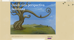 Desktop Screenshot of desdeunaperspectivaboliviana.blogspot.com