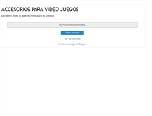 Tablet Screenshot of accesoriosparaconsolas.blogspot.com