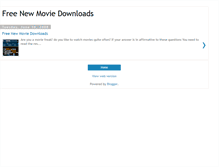 Tablet Screenshot of freenewmoviedownlaods.blogspot.com