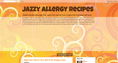 Desktop Screenshot of jazzyallergyrecipes.blogspot.com