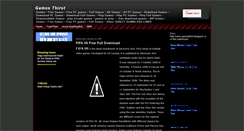 Desktop Screenshot of gamesthirst.blogspot.com