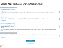 Tablet Screenshot of oracleappstechnofunctional.blogspot.com