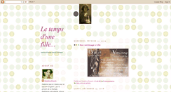 Desktop Screenshot of letempsdunefille.blogspot.com
