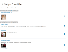 Tablet Screenshot of letempsdunefille.blogspot.com