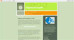 Desktop Screenshot of inspired2inspire.blogspot.com