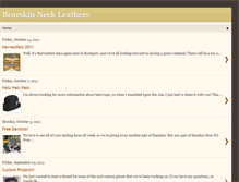 Tablet Screenshot of bearskinneckleathers.blogspot.com