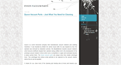 Desktop Screenshot of dysonvacuumparts.blogspot.com