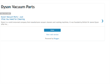 Tablet Screenshot of dysonvacuumparts.blogspot.com