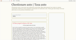 Desktop Screenshot of chestionare-auto-taxa.blogspot.com