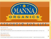 Tablet Screenshot of mannaorganics.blogspot.com