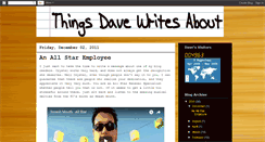 Desktop Screenshot of dave-kraemer.blogspot.com