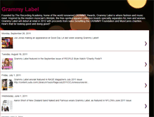 Tablet Screenshot of grammylabel.blogspot.com