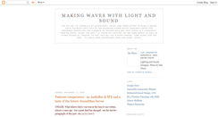 Desktop Screenshot of makingwaveswithlightandsound.blogspot.com