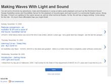 Tablet Screenshot of makingwaveswithlightandsound.blogspot.com