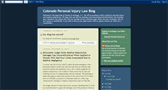 Desktop Screenshot of coloradopersonalinjury.blogspot.com