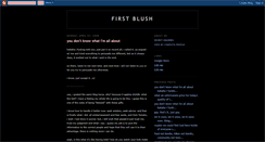 Desktop Screenshot of first-blush.blogspot.com