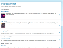Tablet Screenshot of procrastaknitter.blogspot.com