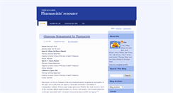 Desktop Screenshot of pharmacistsresource.blogspot.com