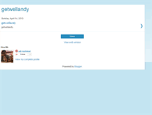 Tablet Screenshot of getwellandy.blogspot.com