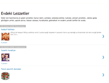 Tablet Screenshot of evdekilezzetler.blogspot.com