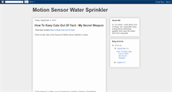 Desktop Screenshot of motion-sensor-water-sprinkler.blogspot.com