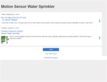 Tablet Screenshot of motion-sensor-water-sprinkler.blogspot.com