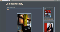 Desktop Screenshot of janineartgallery.blogspot.com