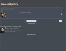 Tablet Screenshot of janineartgallery.blogspot.com