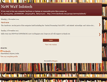 Tablet Screenshot of newwayinfotech.blogspot.com