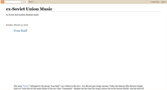 Desktop Screenshot of ex-soviet.blogspot.com