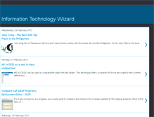 Tablet Screenshot of infotechnowiz.blogspot.com