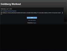 Tablet Screenshot of goldberg-workout.blogspot.com