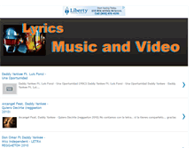 Tablet Screenshot of lyrics-musicandvideo.blogspot.com