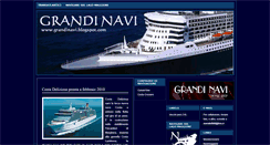 Desktop Screenshot of grandi-navi.blogspot.com