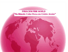 Tablet Screenshot of fundacionpinkworld.blogspot.com