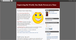 Desktop Screenshot of onerudeperson.blogspot.com