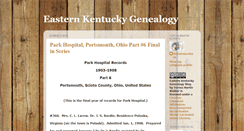 Desktop Screenshot of easternkentuckygenealogy.blogspot.com