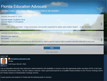 Tablet Screenshot of floridaeducationadvocate.blogspot.com