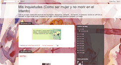 Desktop Screenshot of misinquietudes.blogspot.com