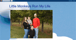 Desktop Screenshot of littlemonkeysrunmylife.blogspot.com