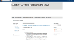 Desktop Screenshot of currentaffairforbankpo.blogspot.com