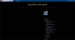 Desktop Screenshot of business-law-book.blogspot.com