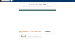 Desktop Screenshot of discover-stores.blogspot.com