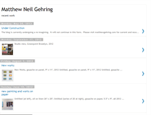 Tablet Screenshot of matthewgehring.blogspot.com