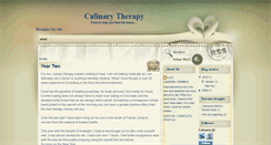 Desktop Screenshot of culinary-therapy.blogspot.com